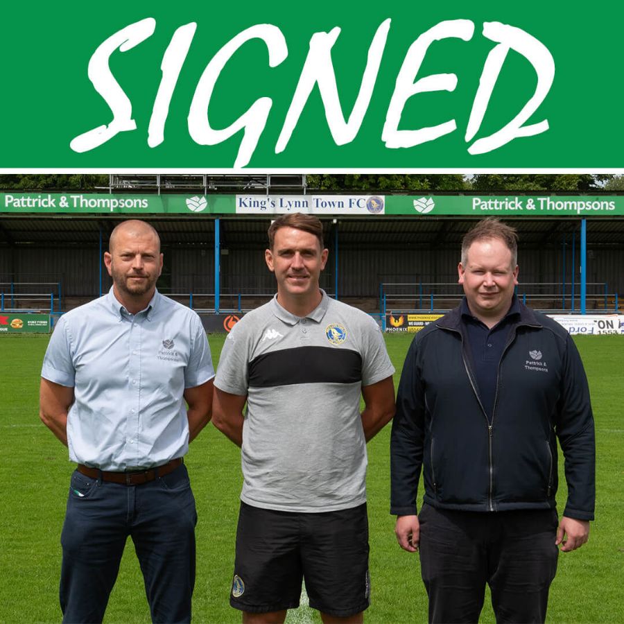 Pattrick & Thompsons -  sponsorship deal with local football club, Kings Lynn Town FC